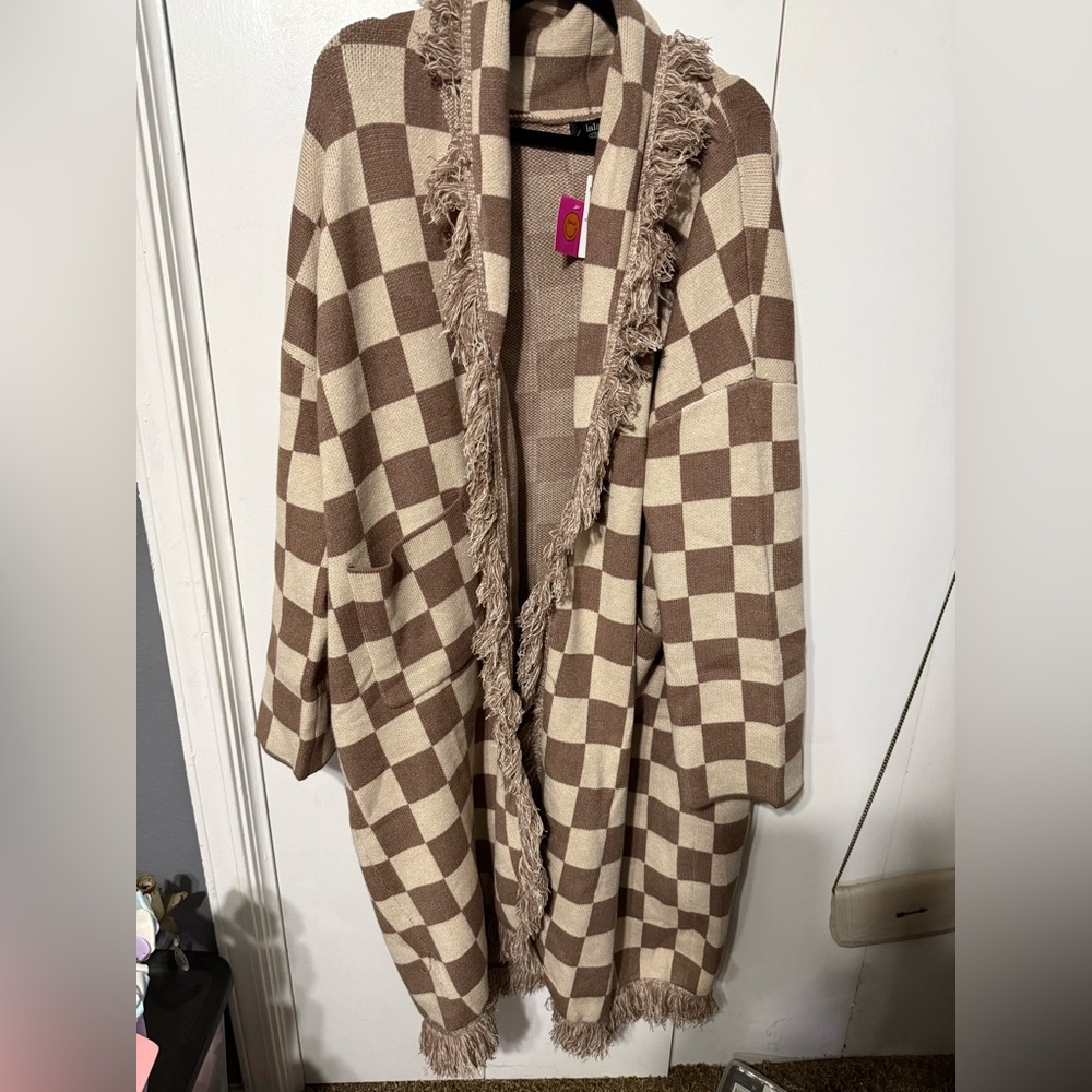 NOR Lala Tan and Cream Knitwear